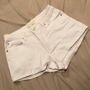 White Denim Short